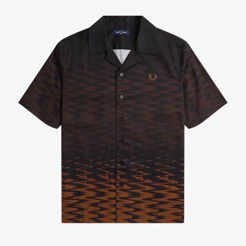Fred Perry Majice & Polo majice WAVE GRAPHIC REVERE COLLAR Črna Cene
