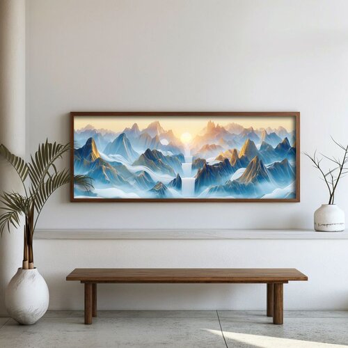 WALLXPERT FAH043-150 Multicolor Decorative Framed MDF Painting Cene