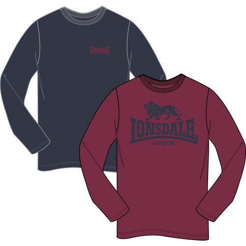 Lonsdale Men&amp;#039;s long-sleeved shirt regular fit double pack Slike