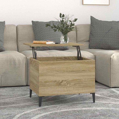  Stolić za kavu boja hrasta 60 x 44,5 x 45 cm konstruirano drvo Cene