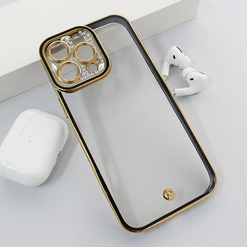  Maska za iPhone 16 Pro Max Luxury Crystal Clear crna Cene