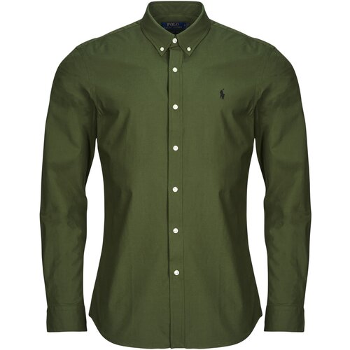 Polo Ralph Lauren CHEMISE AJUSTEE SLIM FIT EN POPELINE UNIE Kaki Cijene