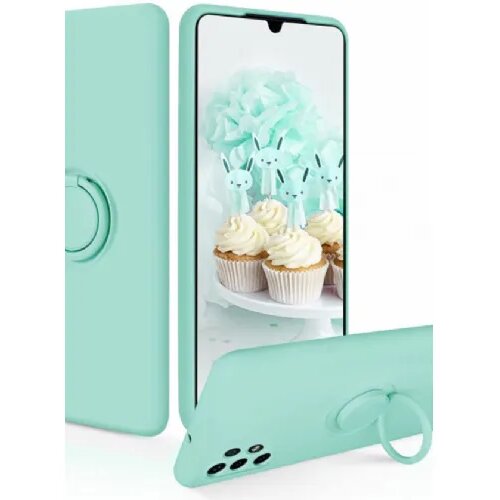 Onasi silikonski ovitek liquid ring za samsung galaxy A13 lte A135 - mint Slike