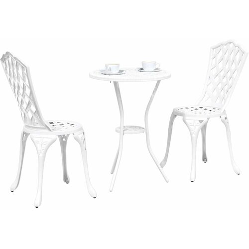 Bistro set za vrt 3 pcs Aluminij Slike