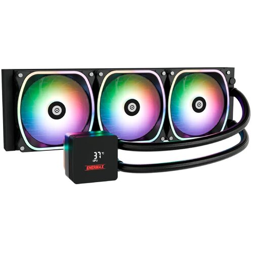 Enermax Aquafusion II 360 mm Processor All-in-one liquid cooler 12 cm Black Slike