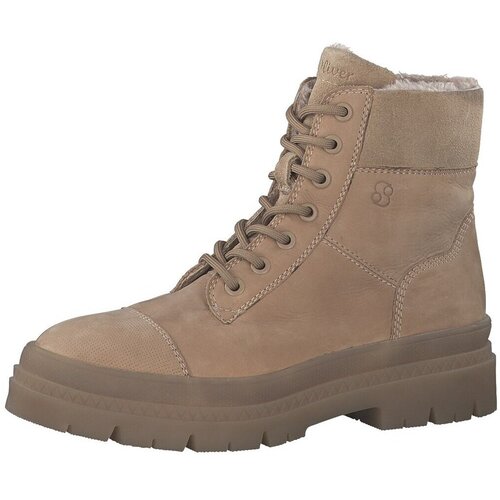 S.Oliver Winterstiefel Aus Leder Bež Slike