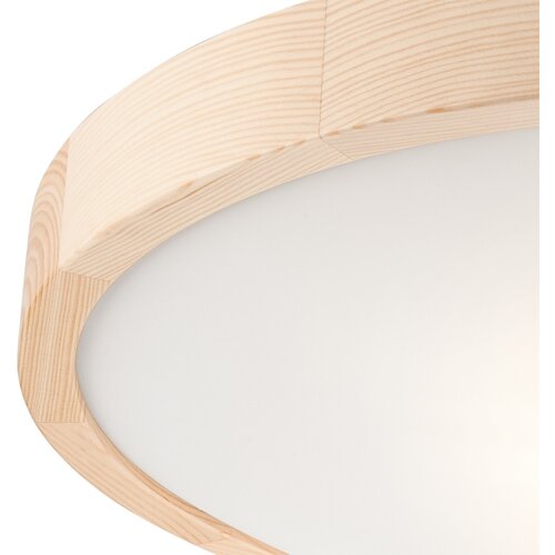  stropna svetiljka natural slim 3xE27/60W/230V prečnik 47 cm borovina Slike