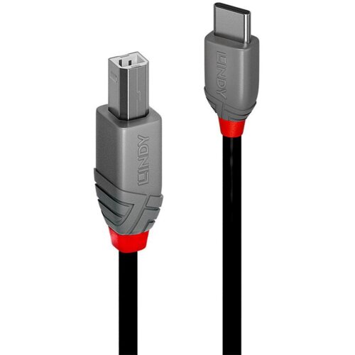 Lindy 36940 USB kabel 0,5 m USB 2.0 USB C USB B Črna Cene