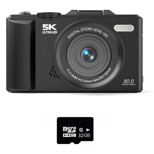 INF Retro brezzrcalni fotoaparat 75MP, 5K video, 180&deg; zaslon Black, (5000324325) Cene