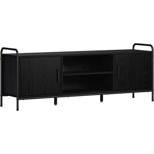  TV ormar 133 x 33 x 50 cm Crni hrast Konstruirano drvo Cijene