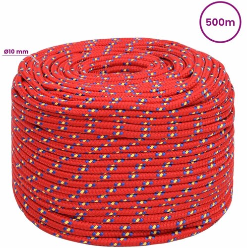  Vi&amp;scaron;enamjensko pomoćno uže 10 mm 500 m Crvena PP - Crvena 10 mm 500 m Slike