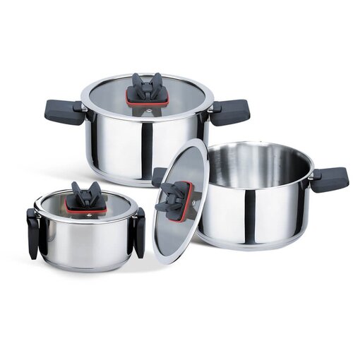 Shumee Lonci Feel Maestro MR-3531-6 Crna Čelik 6 Dijelovi Slike