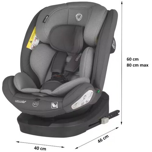 Coccolle Avtosedež iSize 40-150 cm Nyota Diamond črna Slike