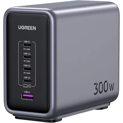 Ugreen hitri polnilec Nexnode 300W, 5 portni