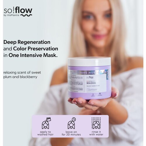 SoFlow Revitalizing Mask intenzivna revitalizacijska maska za barvane lase 400 ml Slike