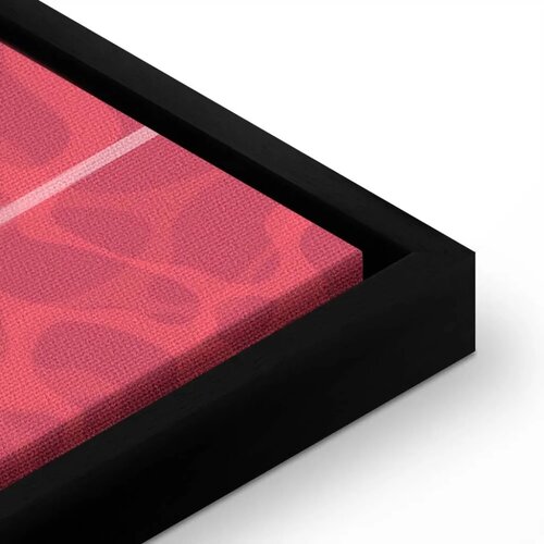  Slika - Graphic Illustration of a Swimming Pool Against the Backdrop of the French Flag 60x90 U crnom drvenom okviru Slike