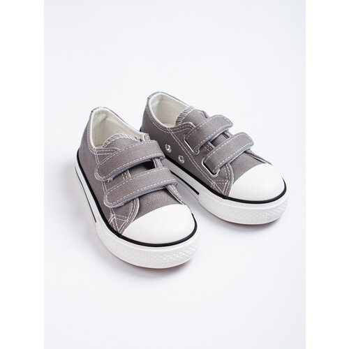 VICO Children's sneakers with velcro gray Cene
