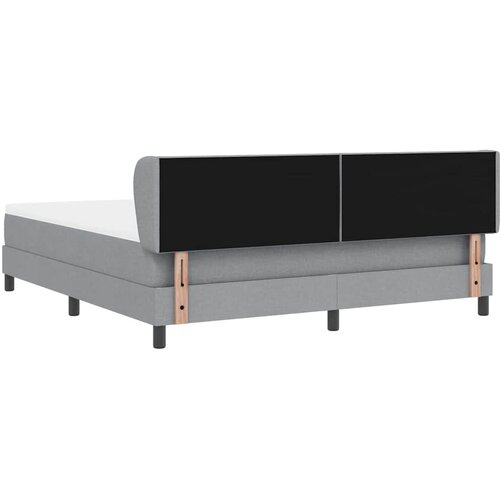  Krevet s opruga kutije Svjetlosiva 180 x 200 cm tkanina Slike