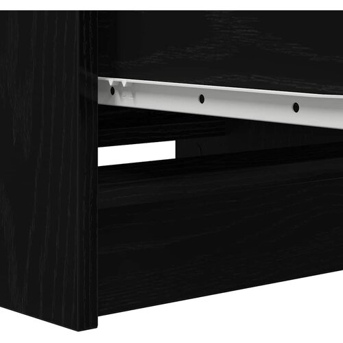  Komoda crni hrast 37,5x35x99 cm izrađeno drvo Slike