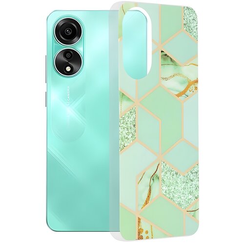 Techsuit Marble ovitek za Oppo A78 4G - Zelena Cene