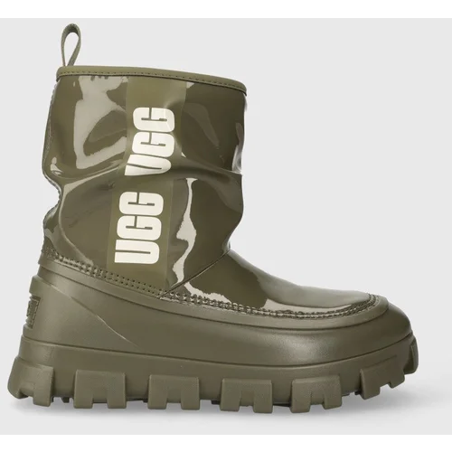 Ugg Čizme za snijeg Classic Brellah Mini za žene, boja: zelena, 1144059