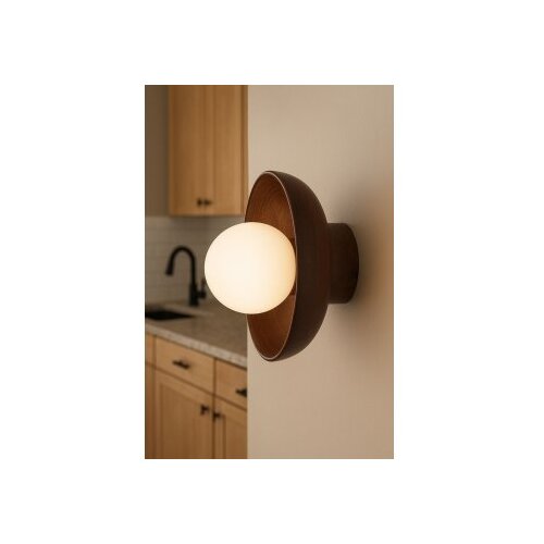 Opviq Smeđa zidna lampa &amp;oslash; 24 cm Elsa &amp;ndash; Slike