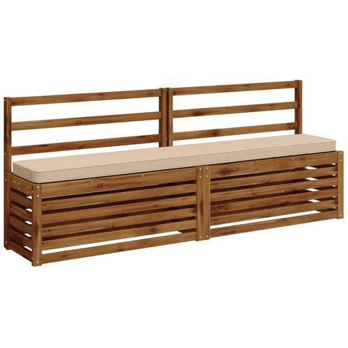  Jastučići za klupe - 2 dijela VUGHT 2 pcs 100% poliester Krem - Krem (melange) 200 x 30 cm 2 Cijene