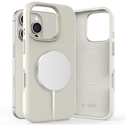 TECH-PROTECT SILIKONSKI OVITEK PURE MAGSAFE ZA IPHONE 16 PRO COSMIC LATTE, (21971025) Cene