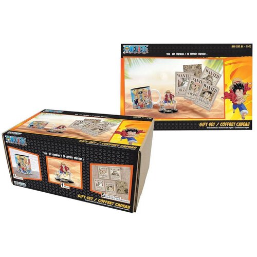 Abystyle Gift Set - One Piece - Luffy &amp;Scaron;olja Razglednica Acryl Slike