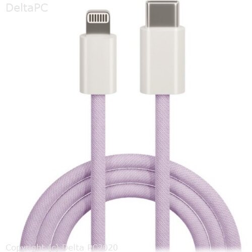 Maxlife MXUC-06 cable USB-C -Lightning 1,0 m 20W purple nylon Cijene