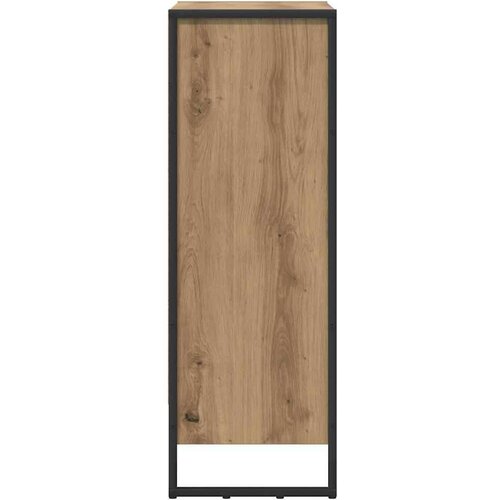 VidaXL Ormarić za knjige Umjetnička hrastovina 80 x 30 x 155 cm Slike