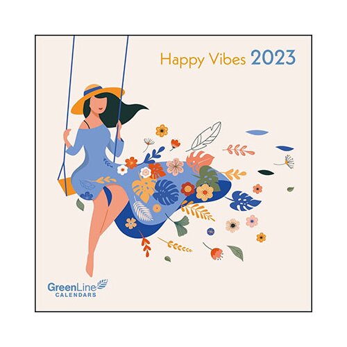 Neumann Verlage - Zidni kalendar 2023 - GreenLine, Happy Vibes, 30x30 cm Slike