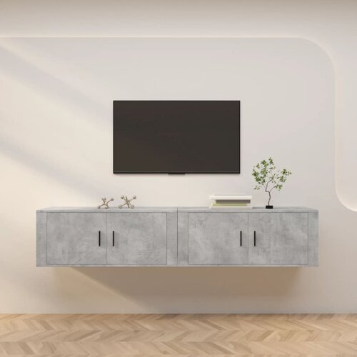  Zidni TV ormarići 2 kom siva boja betona 100 x 34,5 x 40 cm Cijene