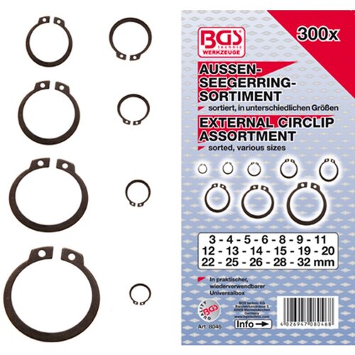BGS Set vanj.seger osigurača 3-32mm 300kom pro+ 8046 bp23 Cijene