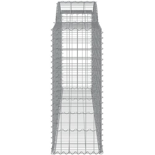  Lučne gabionske ko&amp;scaron;are 2 kom 300x50x120/140cm pocinčano željezo Slike