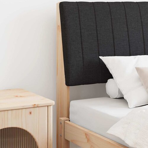 vidaXL Tapecirani uzglavlje Crna 100 cm Čvrsto borovo drvo Cijene