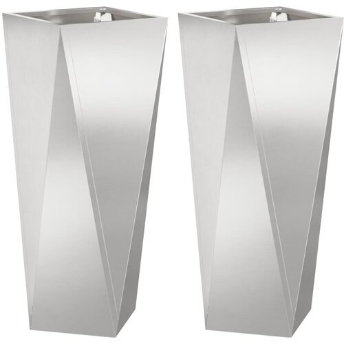  Sadilica 2 pcs Srebrno 30 x 30 x 75 cm Nehrđajući čelik Slike
