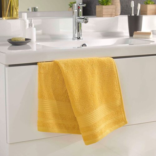 Douceur d int&amp;eacute;rieur Rumena bombažna brisača iz frotirja 50x90 cm Tendresse &amp;ndash; Slike