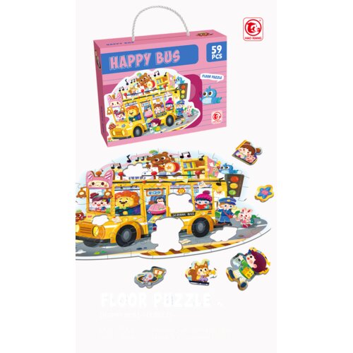 Merx Puzzle srećan autobus – 59 delova Cene
