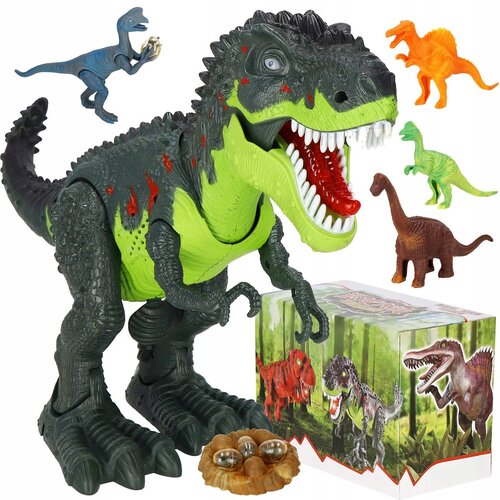 springos DINOZAVER TREX LESE JAJCA, LUČI, RJUMI, HODI, INTERAKTIVNI ROBOT KOMPLET 10 kos., (21638390) Cene