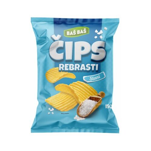 Baš Baš ČIPS REBRASTI SLANI 150G Cene