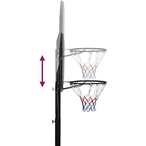 Ko&amp;scaron;arka&amp;scaron;ki stalak crni 258 - 363 cm od polietilena Slike
