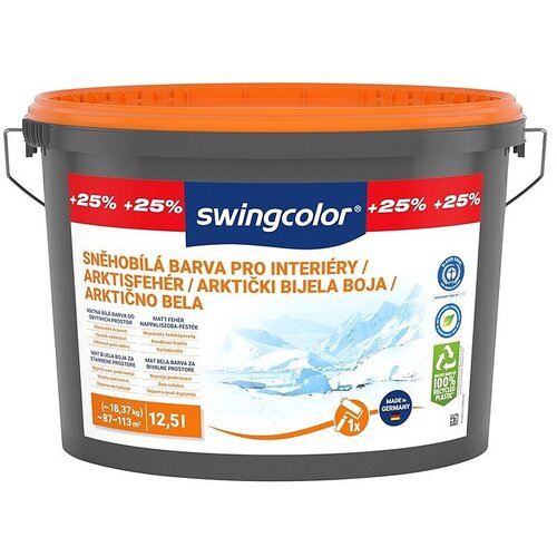 SWINGCOLOR Stenska barva (Snežno bela, Mat, 12,5 l) Slike
