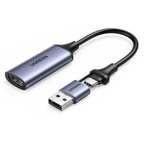 Ugreen adapter za zajem slike HDMI na USB-C/A - box