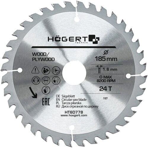Hogert testera za cirkular 185mm 24T Slike