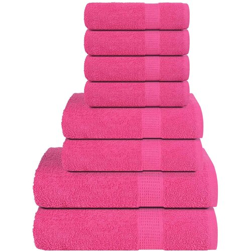 Furnova Komplet brisač 8-delni roza 360 gsm 100% bombaž, (21916888) Cene