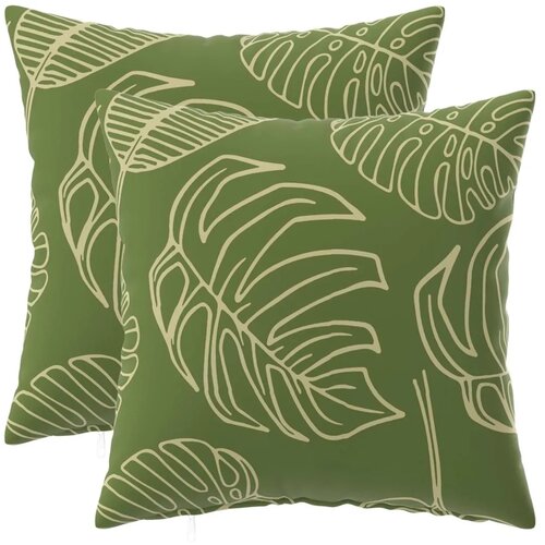  Jastuk s jastukom HEERLEN 2 kom. Dizajn lista Poliester - Dezen s listom 35 x 35 cm 2 Slike