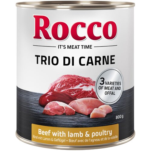 Rocco Classic Trio di Carne - 24 x 800 g - Govedina, jagnjetina & perutnina Cijene