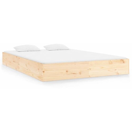  Okvir za krevet od masivnog drva 150 x 200 cm veliki bračni Slike