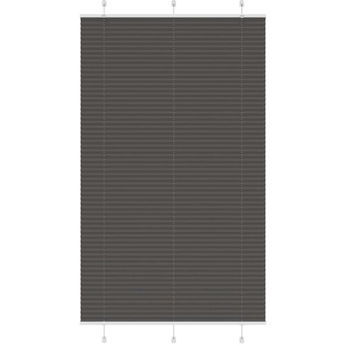 vidaXL Plisirana žaluzija črna 120x200 cm Širina tkanine 119,4 cm Cene